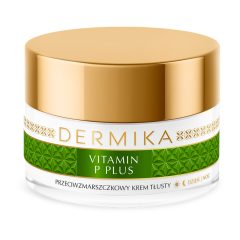 DERMIKA VITAMIN P PLUS Przeciwzmarszczkowy hipoalregiczny krem TŁUSTY 50ml_EAN 5902046769383_słoik